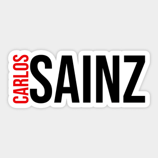 Carlos Sainz Driver Name - 2022 Season Sticker